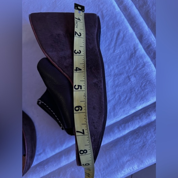 Colin Stuart Suede Mule Platform Sandals Slides Lightweight Size 8 Brown leather - Picture 7 of 16